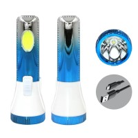 High-Power LED Flashlight with Strong Light & Long Life Waterproof USB Charging Plastic ABS Body Hot Sale in Africa
