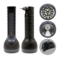 Professional Portable Waterproof Long Range LED Flashlight Rechargeable Flashlight IP44 Lead Acid Battery Torch for Emergency