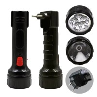 Mini Plastic ABS Rechargeable Portable Linterna Push-pull Plug Lantern Emergency Bright Wholesale Strong Light Flashlight
