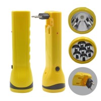 Brazil Plug Plastic ABS Lead-acid Battery Flashlight 1W High Power Rechargeable Flashlight Classic Outdoor Emergency Flashlight