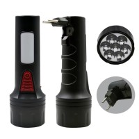 1W High Power Rechargeable Lantern Outdoor Classic Emergency Flashlight Brazil Plug Plastic ABS Lead-acid Battery Flashlight