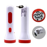 Multi-light 7LED Plastic ABS Rechargeable Brazil Plug Flashlight Long Range Outdoor Emergency Flashlight Waterproof Flashlight