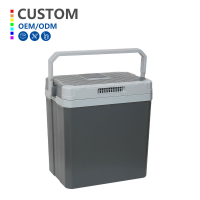 30L Camper Car Fridge Mini Refrigerator Auto Electric Cooler Box with Handle 12v Fridge for Camping Truck Rv Boat