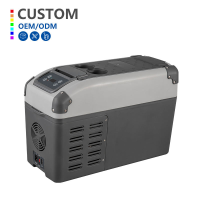 12.5L Mini 12v Appliances Portable Refrigerator with Freezer Outdoor Frigo 12 Volt Compressor Fridge Mini