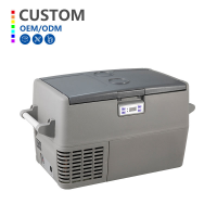 33L Portable Mini Refrigerator DC 12V 24V Compressor Electric Car Vehicle Home Freezer Fridge
