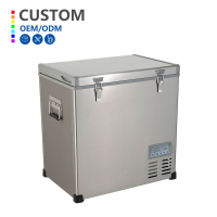 45L 55L 65L 81L 98L 128L Big Capacity Dual-zone Compressor Car Refrigerator and Freezer Home