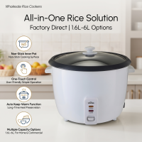 Automatic Rice Cooker 1.6L-6L with Non-Stick Aluminum Inner Pot Easy to Clean for Home Kitchen Customizable Products