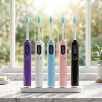 Customizable Electric Toothbrush for Adults High-Definition Sound Wave IPX7 Waterproof Sonic Features for Home Use