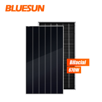Bluesun Shingled Solar Panel 670W Bifaical Mono PV Module in EU Stock 700W 670W 665W 660W Solar Panel