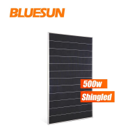 Bluesun Solar Shingles Solar Roof Tiles Photovoltaic 500w Shingled Solar Panel 500watt for Household