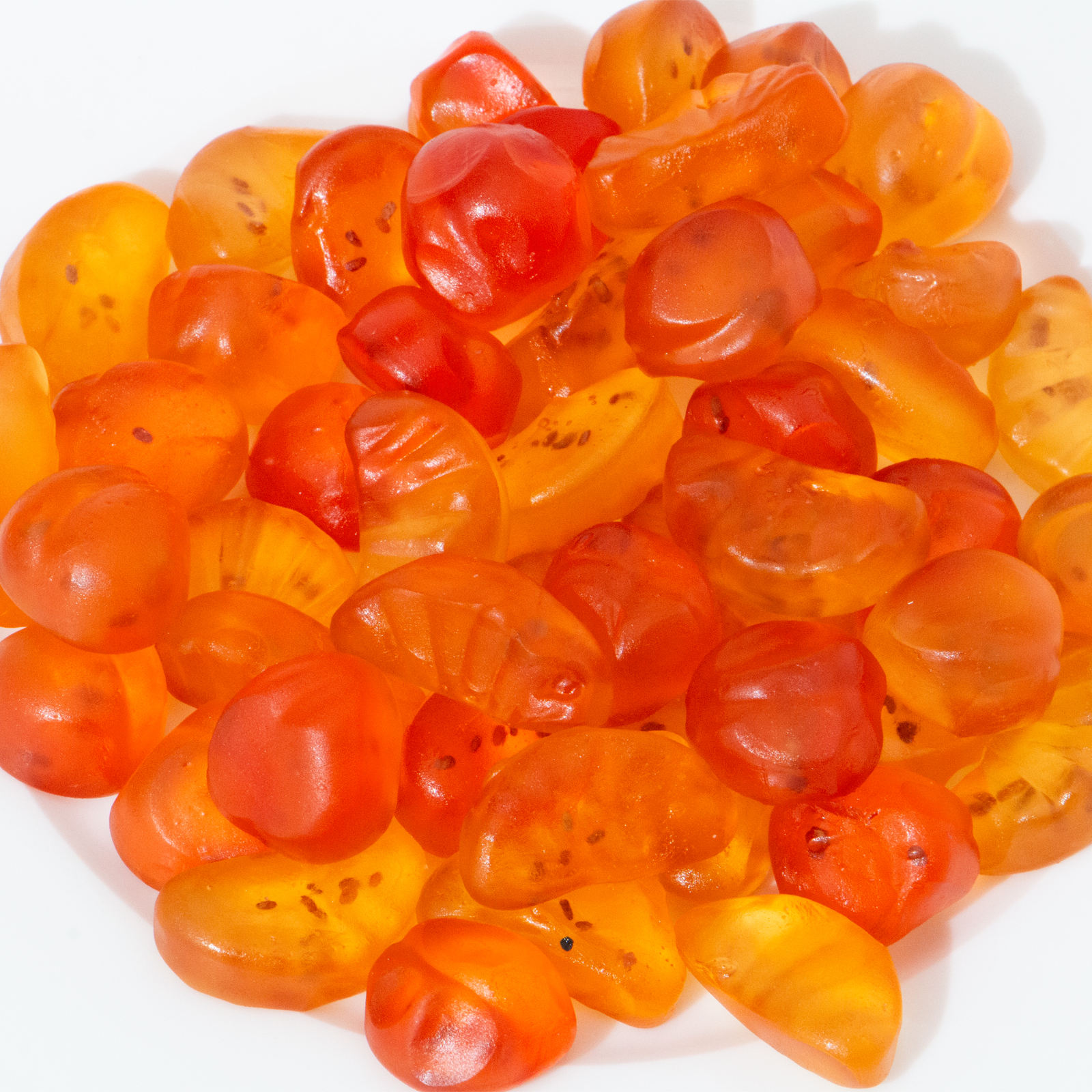 OEM/ODM Factory Wholesale Bulk Multi-Colored Fruity Jelly Gummies Candy Seeds Bag Custom Packaging Sugar+Syrup Drop Shape 18