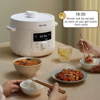 2025 Instant Electric Cookware Home Kitchen 6L Fast Cooking Rice Cooker 1200W New Design Electric Pressure Cooker.