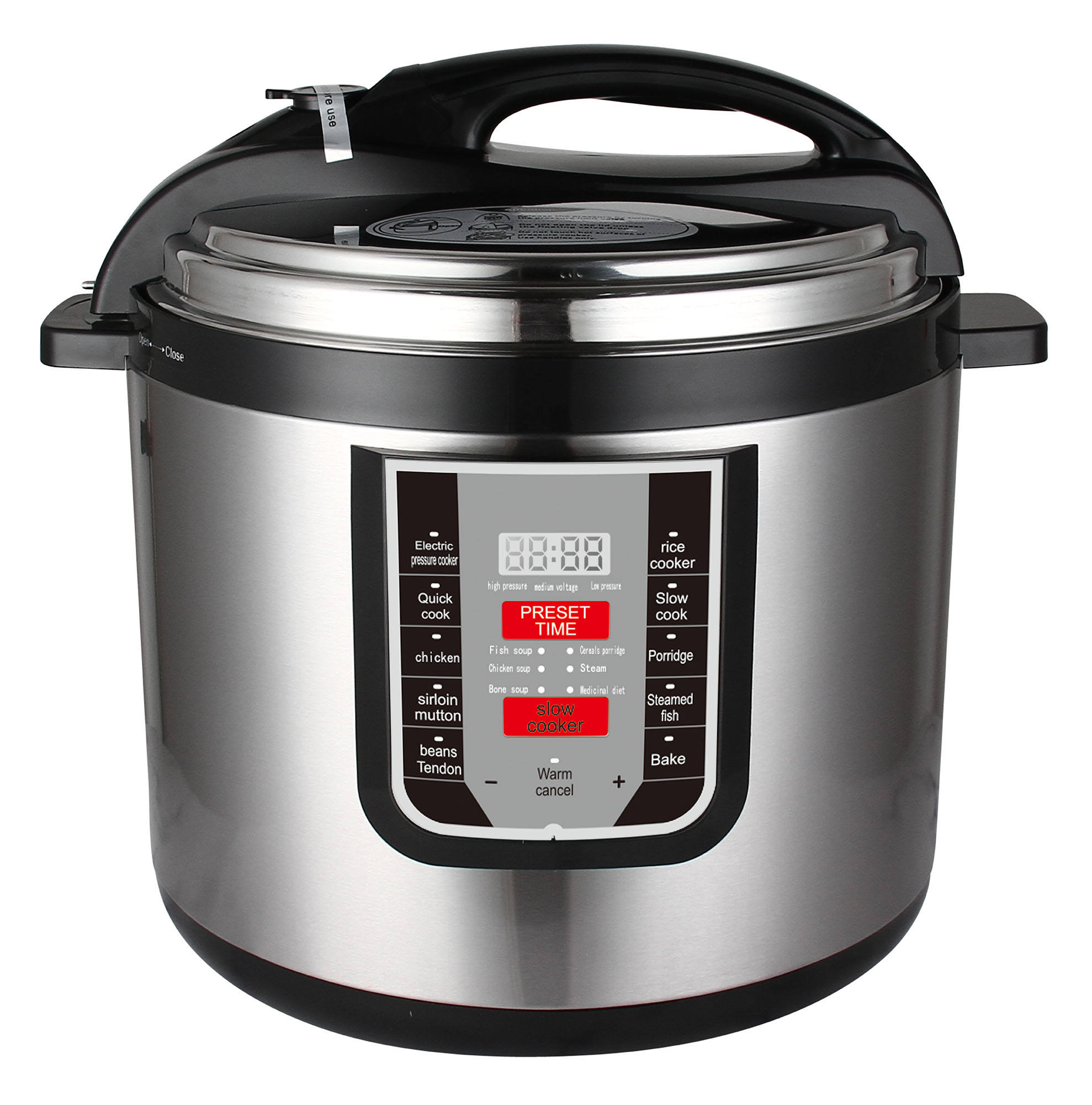 High Quality Pressure Cooker with Aluminium Inner Pot Multi-function Digital Pressure Cooker Stainless Steel