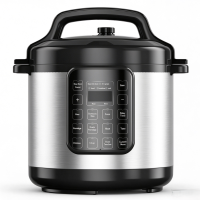 6L Stainless Steel 18-in-1 Multi-Function Electric Pressure Cooker with LED Display