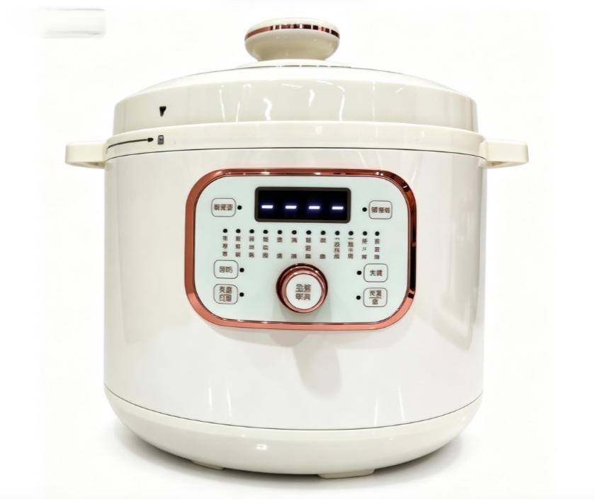 Electric Pressure Rice Cooker with LED Display Aluminum Inner Pot for Household Use
