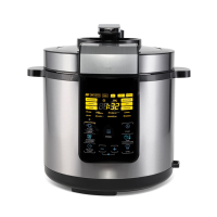 Large 6L Stainless Steel Electric Pressure Cooker Smart Reservation Multifunctional Rice Cooker for Cross-Border Household
