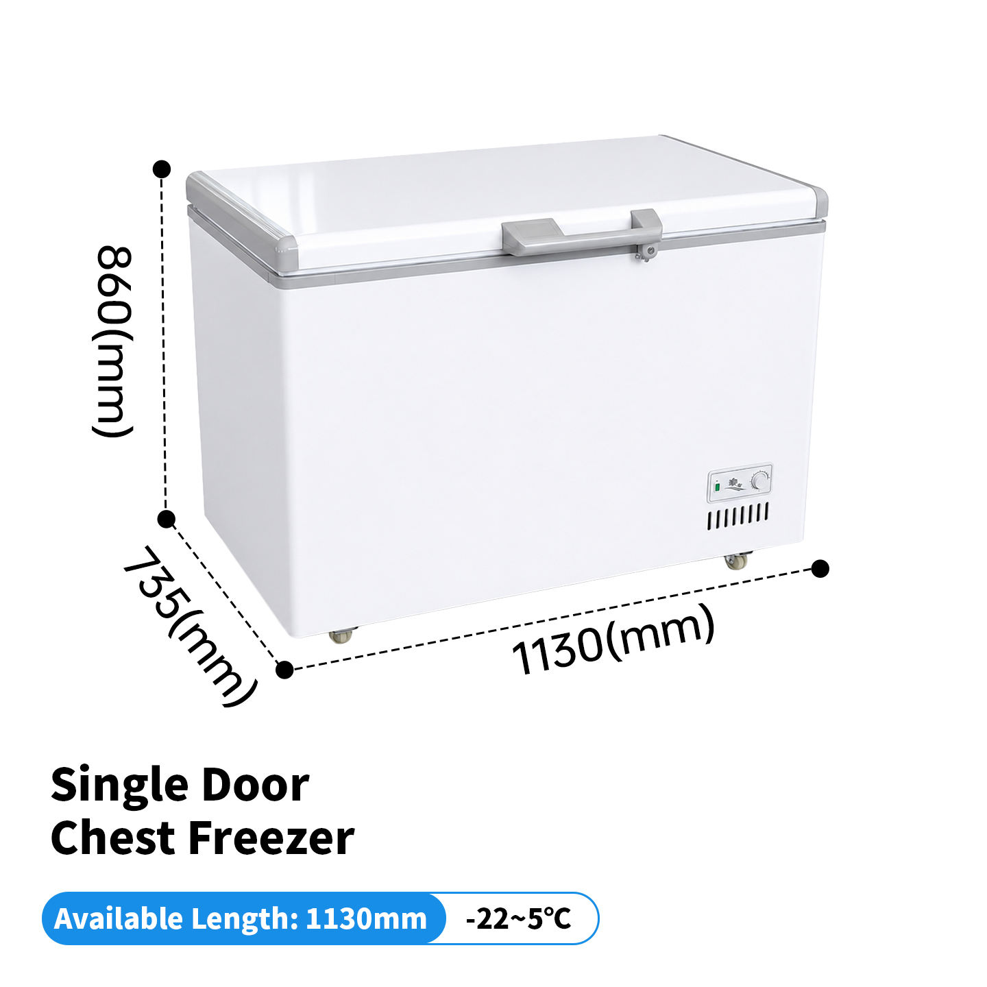 Commercial R290 Horizontal Chest Deep Freezer Eco Friendly Refrigerant Energy Saving Cold Storage Freezer OEM Factory CE
