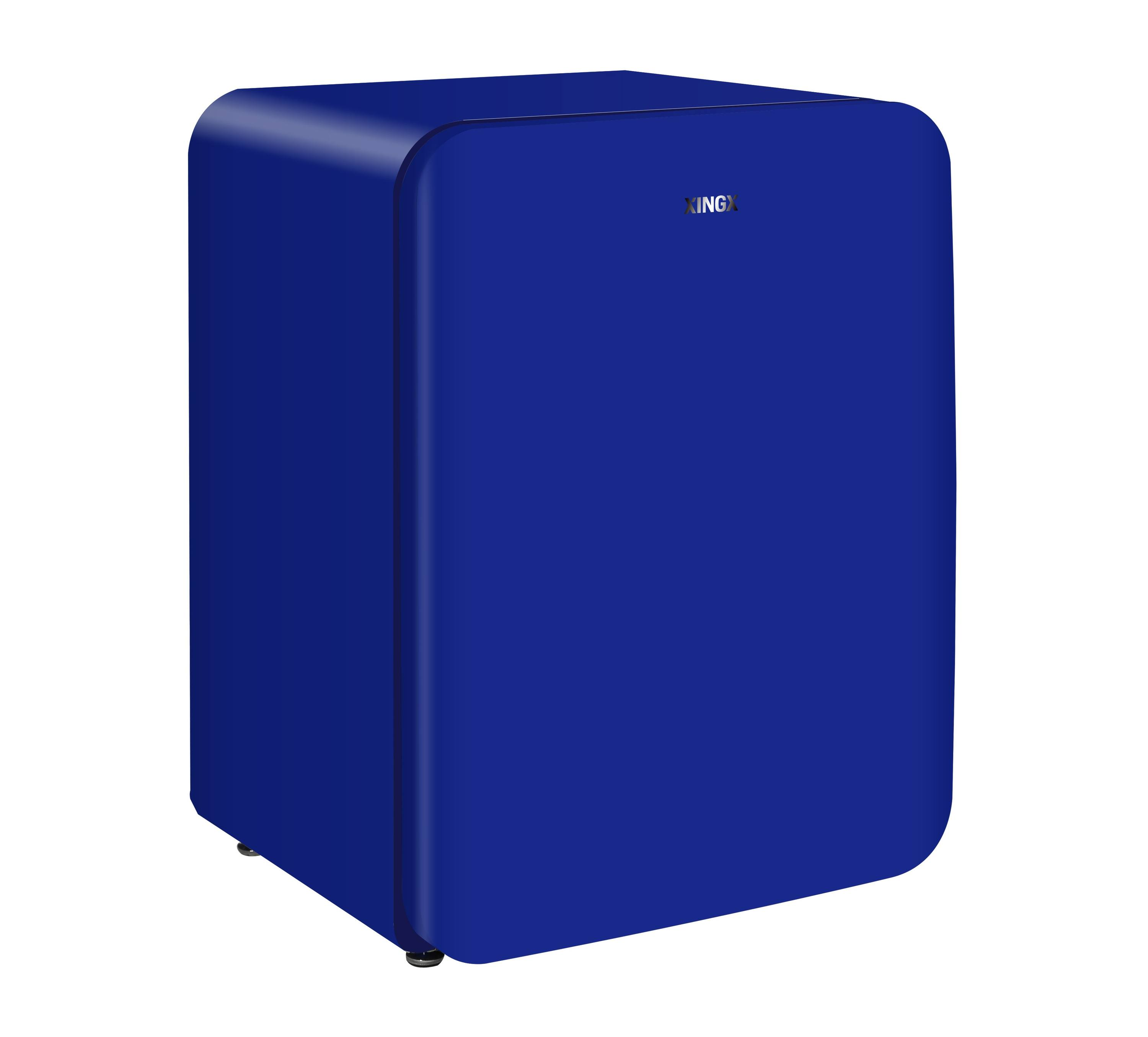 XR-106/3.1cu.ft.Retro Single Door Refrigerator Customized Door Panel Mini Freezing Compact