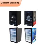 Meisda SC130 130L Single-Temperature Compressor Cooling Energy Drink Hotel Showcase Chiller Commercial Beverage Display Fridge