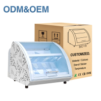 Meisda SC15 Hotel Use 15L Counter Top Cheese Display Showcase Cooler Commercial Direct Cooling Adjustable Shelves