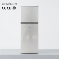 BCD-85 Refrigerator Compact Electric Fridge Low Noise Double Door with Factory Direct Price for Home or Hotel Use