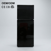 Hot Sale BCD-138 133L 4.7 Cu.Ft Direct Cooling Fridge Apartment Refrigerator OEM ODM Custom 110V 220V White Black Glass Door