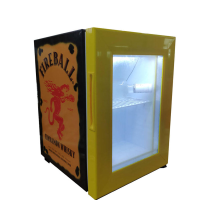 21L Double-Temperature Air Cooling Custom Countertop Refrigerator Table Top Mini Fireball Promotional Bar Fridge