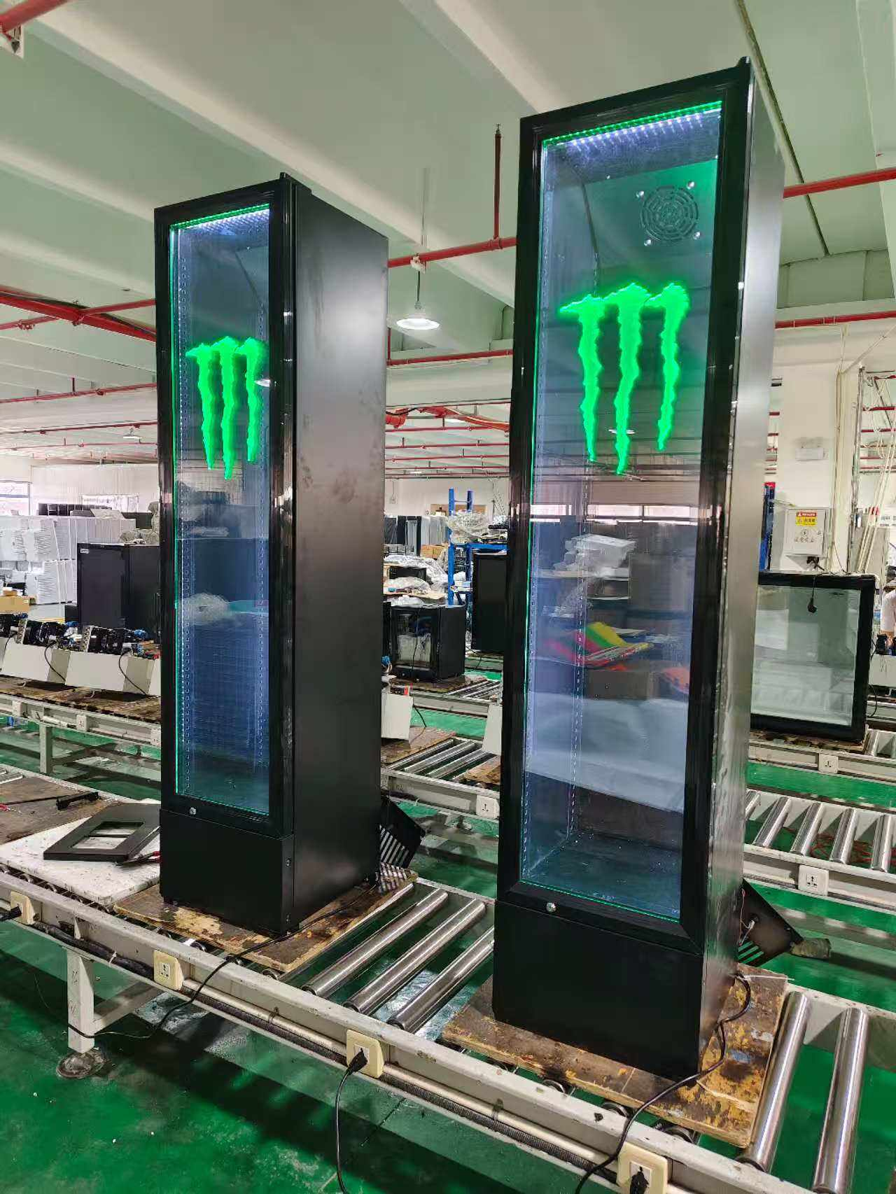 Monster Large Display Fridge for Energy Drinks Glass Door with LED Logo Professional Cooling Best Selling 2026 Commercial Cooler