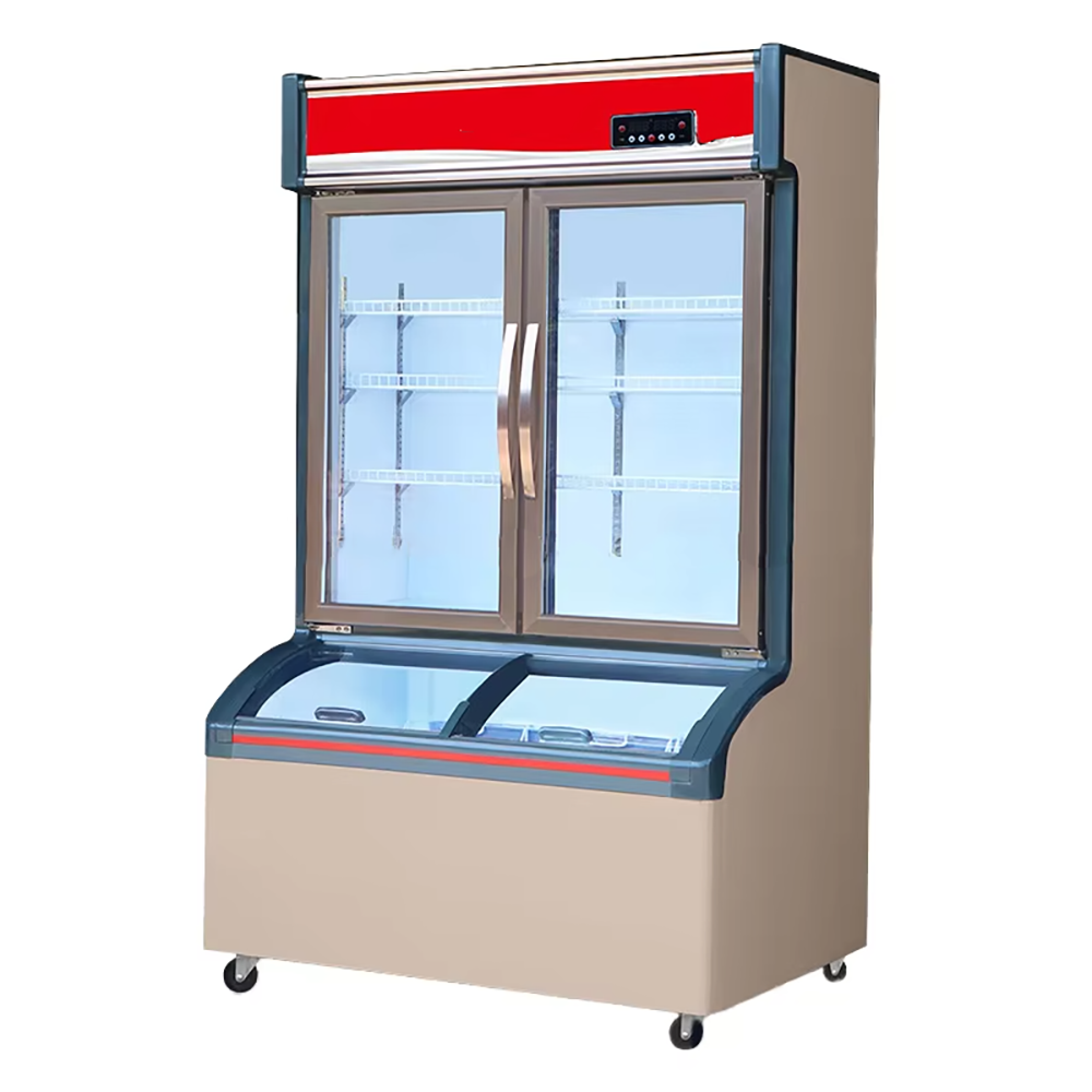 New Design Supermarket Commercial Display Refrigerator Equipments Wall Site Combi Island Chiller and Freezer